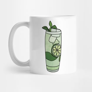 Mojito Watercolor Cocktail Illustration Mug